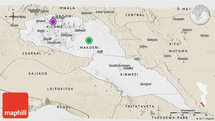 makueni County - Area of Jurisdiction