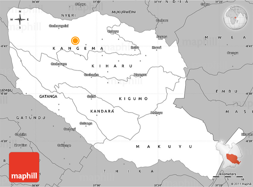 muranga County - Area of Jurisdiction