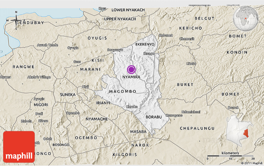 Nyamira County - Area of Jurisdiction